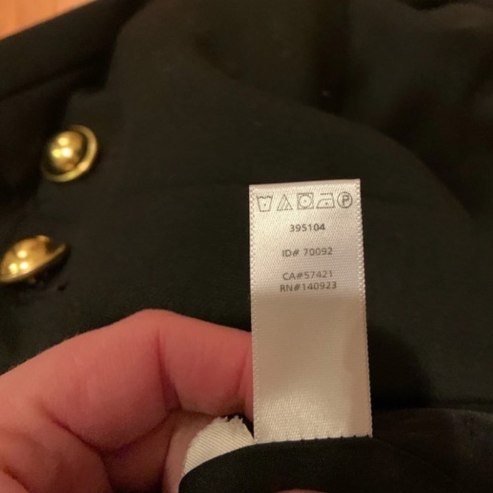 LOFT black skirt with gold buttons size 6P - Picture 5 of 8